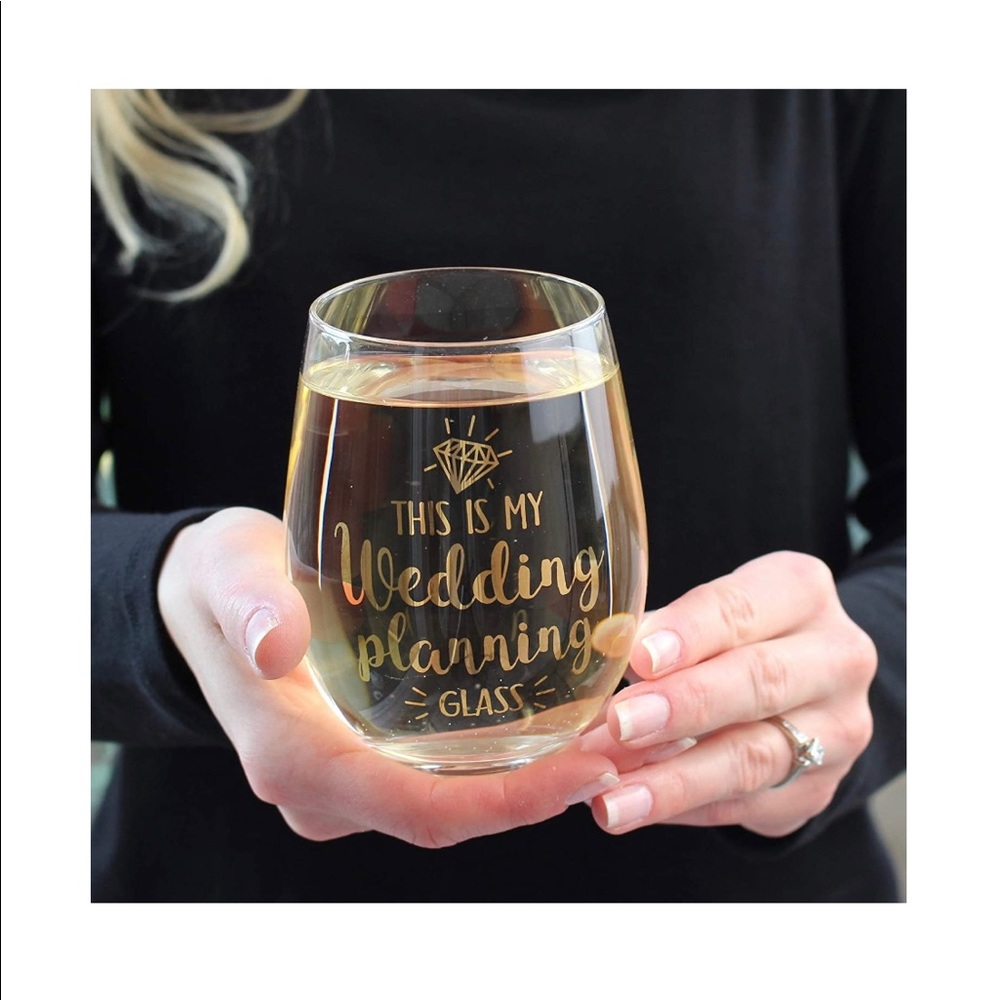 THIS IS MY WEDDING PLANNING GLASS